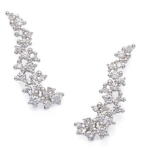 Kendra Scott Petunia Ear Climbers in Silver